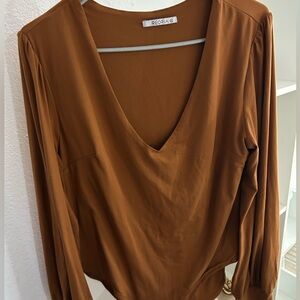 ReoRia Brown Bodysuit